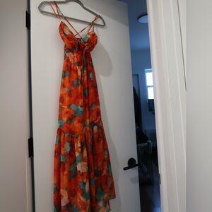 Vibrant Multicolor Maxi Dress